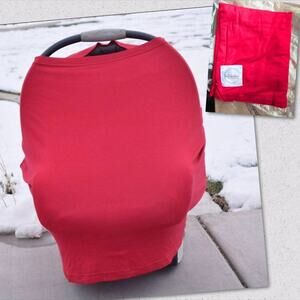 Lulababy Red Nursing/Car Seat Cover